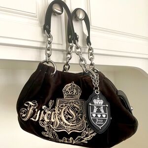 Juicy Couture Velvet Black Purse